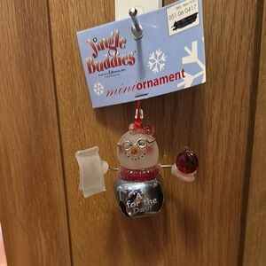 Teacher Snowman Mini Ornament